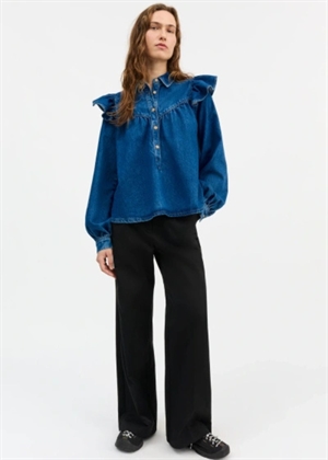 Mille bluse Vintage Washed Blue Skall Studio 